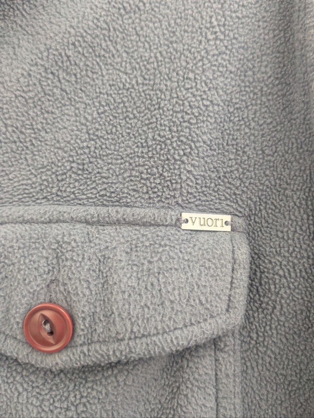 Vuori Blue Aspen Fleece Shirt - Picture 3 of 4